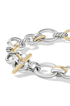 DY Mercer 19in Chain Necklace, 18k Yellow Gold, Sterling Silver & Diamonds